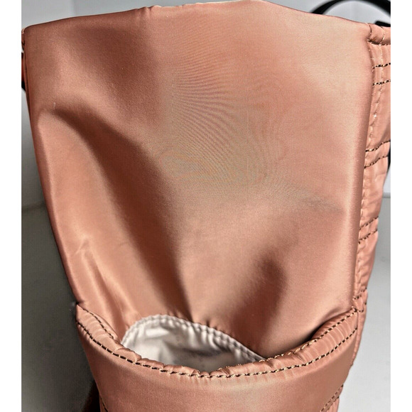 Steve Madden Large Quilted Tote Bag Purse Logo Pink Blush & Accessory Bag - Picture 10 of 16